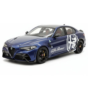 [MotorHelix] 1:18 Alfa Romeo 2021 Giulia GTAm blå modellbil Die-Cast