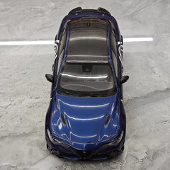 [MotorHelix] 1:18 Alfa Romeo 2021 Giulia GTAm Blue Model Car Die-Cast