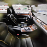 [MotorHelix] 1:18 Audi 2008 A8 W12 svart modellbil harts