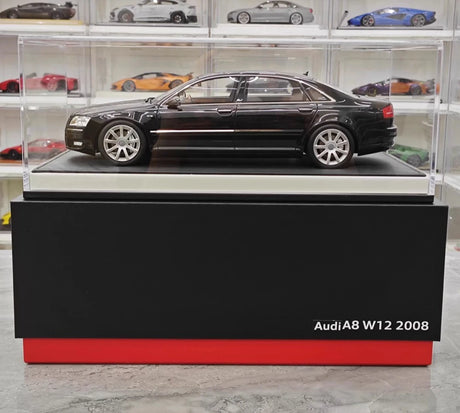 [MotorHelix] 1:18 Audi 2008 A8 W12 Black Model Car Resin