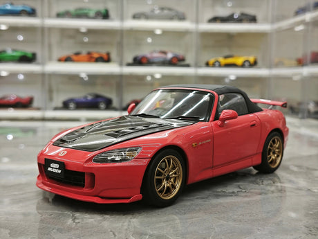 MotorHelix Honda 2005 S2000 AP2 MUGEN New Formula Red 1:18 – Collectible Diecast Model Die-Cast