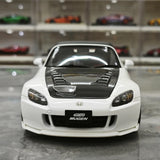 MotorHelix Honda 2005 S2000 AP2 MUGEN Platinum White Pearl 1:18 – Collectible Diecast Model Die-Cast