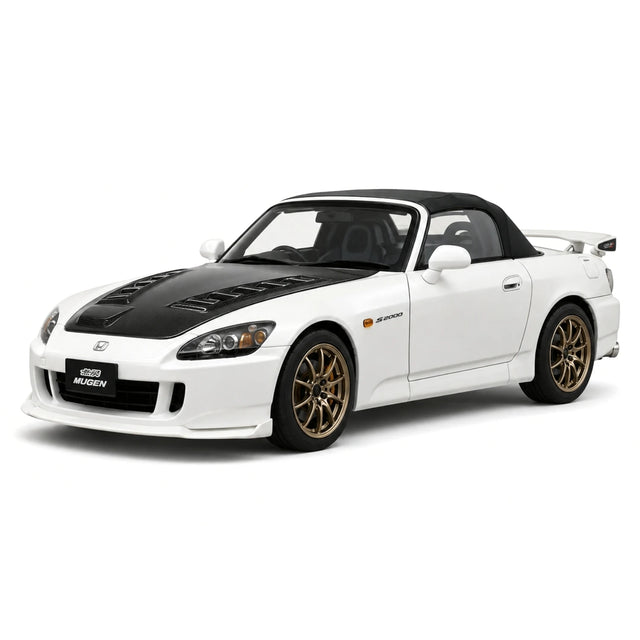 MotorHelix Honda 2005 S2000 AP2 MUGEN Platinum White Pearl 1:18 – Collectible Diecast Model Die-Cast