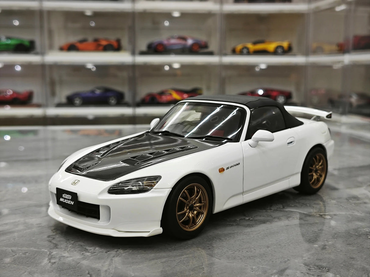 MotorHelix Honda 2005 S2000 AP2 MUGEN Platinum White Pearl 1:18 – Collectible Diecast Model Die-Cast