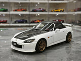 MotorHelix Honda 2005 S2000 AP2 MUGEN Platinum White Pearl 1:18 – Collectible Diecast Model Die-Cast
