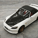 MotorHelix Honda 2005 S2000 AP2 MUGEN Platinum White Pearl 1:18 – Collectible Diecast Model Die-Cast