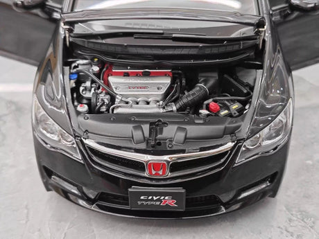 [MotorHelix] 1:18 Honda 2007 Civic Type R FD2 Black Model Car Die-Cast