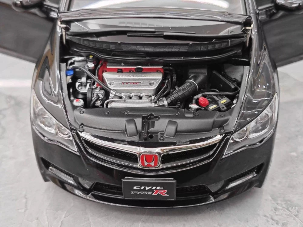 [MotorHelix] 1:18 Honda 2007 Civic Type R FD2 Black Model Car Die-Cast