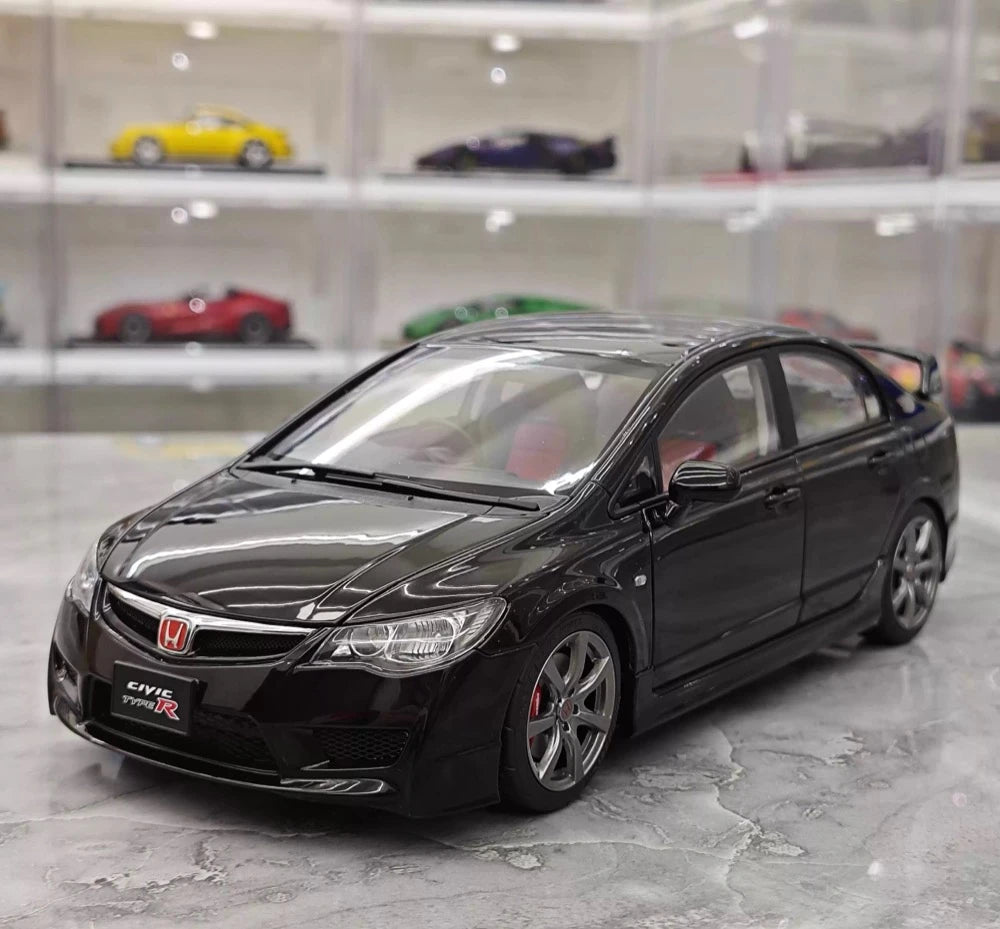[MotorHelix] 1:18 Honda 2007 Civic Type R FD2 Black Model Car Die-Cast