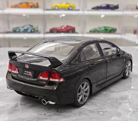 [MotorHelix] 1:18 Honda 2007 Civic Type R FD2 Black Model Car Die-Cast