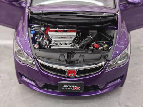 [MotorHelix] 1:18 Honda 2007 Civic Type R FD2 Purple Model Car Die-Cast