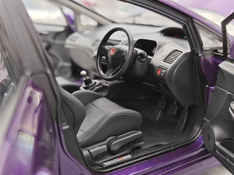 [MotorHelix] 1:18 Honda 2007 Civic Type R FD2 Purple Model Car Die-Cast