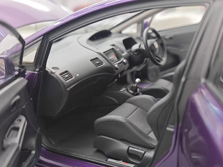 [MotorHelix] 1:18 Honda 2007 Civic Type R FD2 Purple Model Car Die-Cast