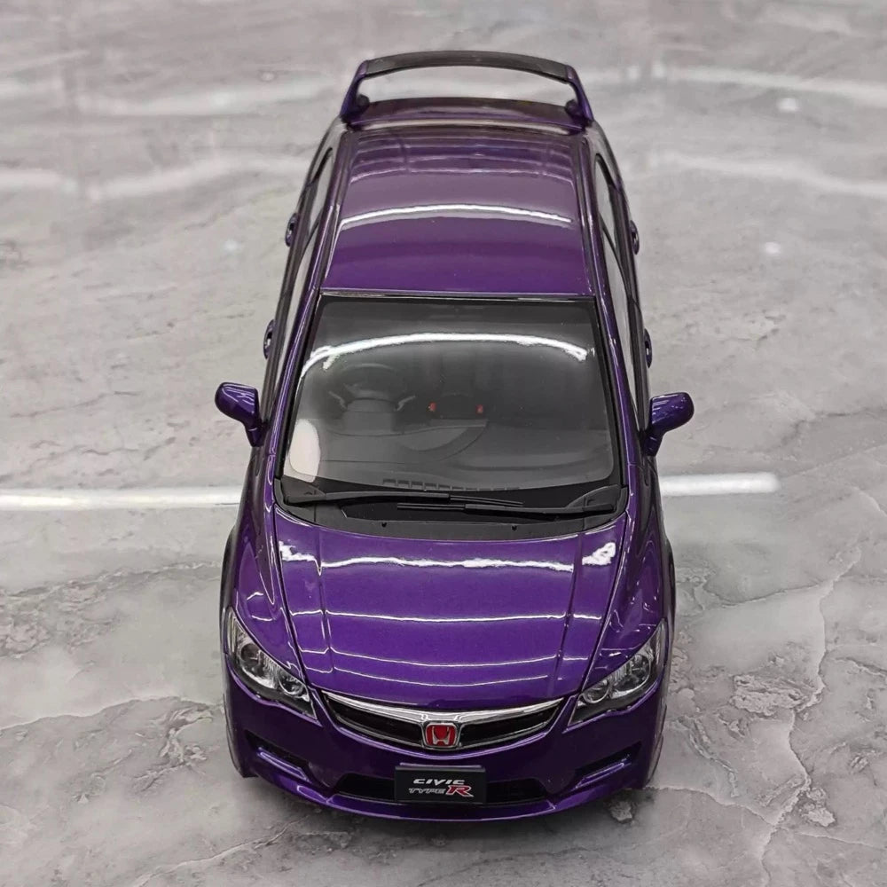 [MotorHelix] 1:18 Honda 2007 Civic Type R FD2 Purple Model Car Die-Cast