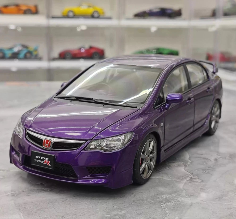[MotorHelix] 1:18 Honda 2007 Civic Type R FD2 paars modelauto Die-Cast