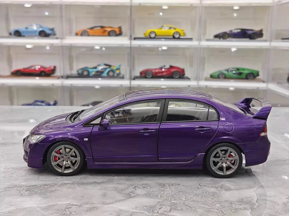 [MotorHelix] 1:18 Honda 2007 Civic Type R FD2 paars modelauto Die-Cast