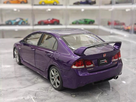 [MotorHelix] 1:18 Honda 2007 Civic Type R FD2 Purple Model Car Die-Cast