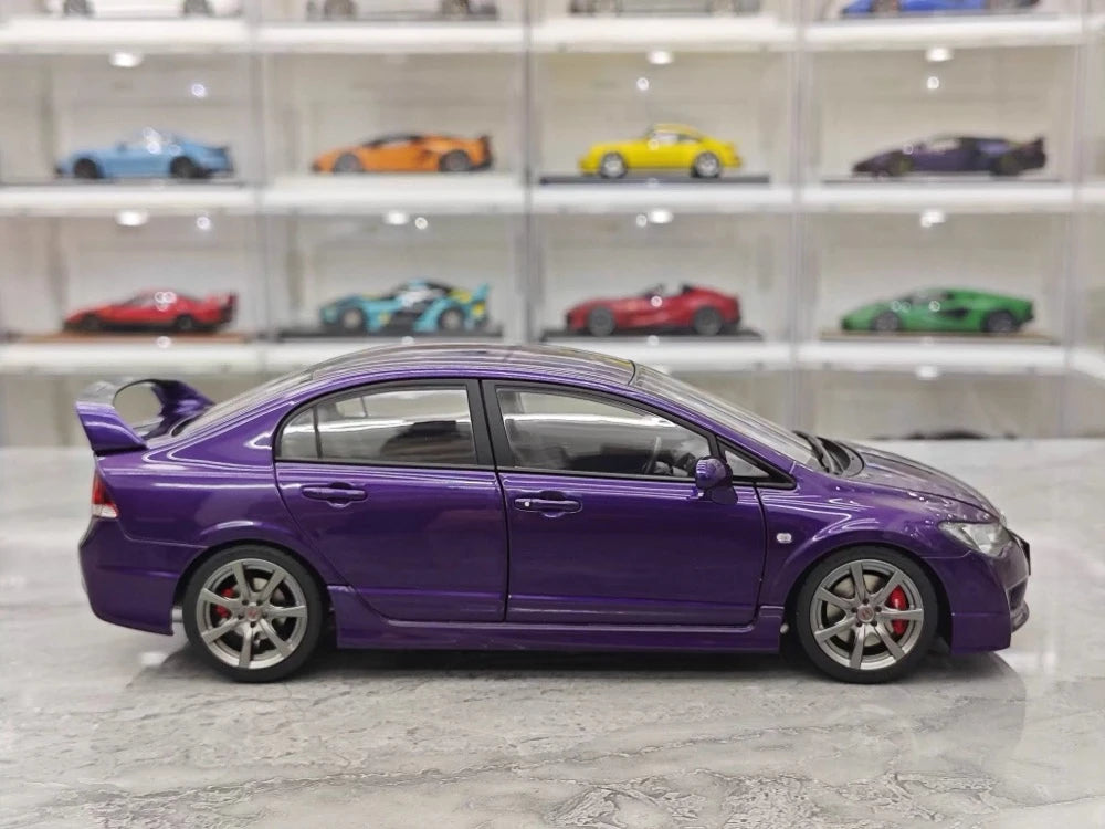 [MotorHelix] 1:18 Honda 2007 Civic Type R FD2 Purple Model Car Die-Cast