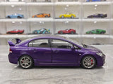 [MotorHelix] 1:18 Honda 2007 Civic Type R FD2 Purple Model Car Die-Cast
