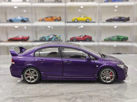 [MotorHelix] 1:18 Honda 2007 Civic Type R FD2 Purple Model Car Die-Cast