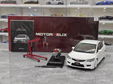 [MotorHelix] 1:18 Honda 2007 Civic Type R FD2 valkoinen pienoismalli Die-Cast