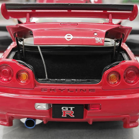 [MotorHelix] 1:18 Nissan 1999 Skyline GTR R34 Red Model Car Die-Cast