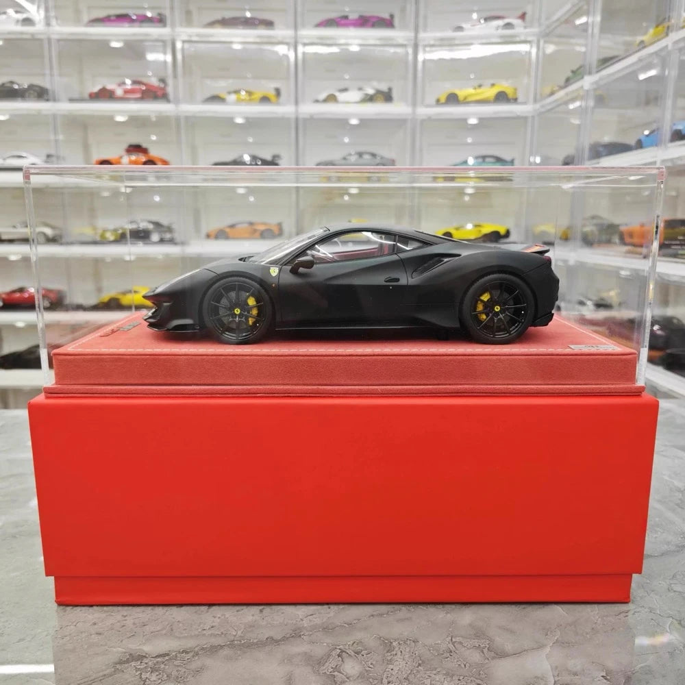 [MR Collection] 1:18 Ferrari 2019 488 Pista Black Model Car Resin