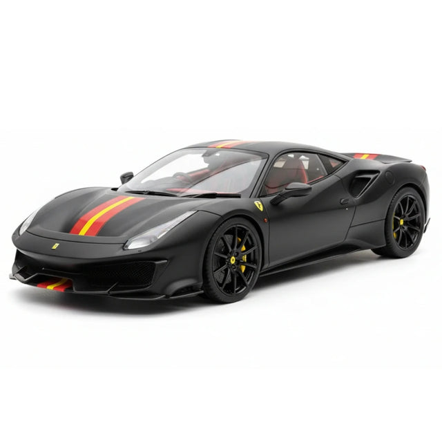 [MR Collection] 1:18 Ferrari 2019 488 Pista Black Model Car Resin