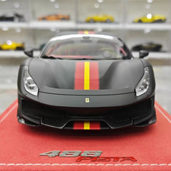 [MR Collection] 1:18 Ferrari 2019 488 Pista Black Model Car Resin