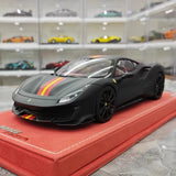 [MR Collection] 1:18 Ferrari 2019 488 Pista Black Model Car Resin