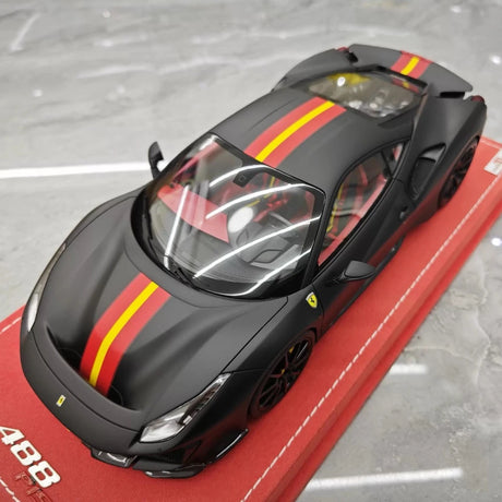 [MR Collection] 1:18 Ferrari 2019 488 Pista zwart modelauto Hars
