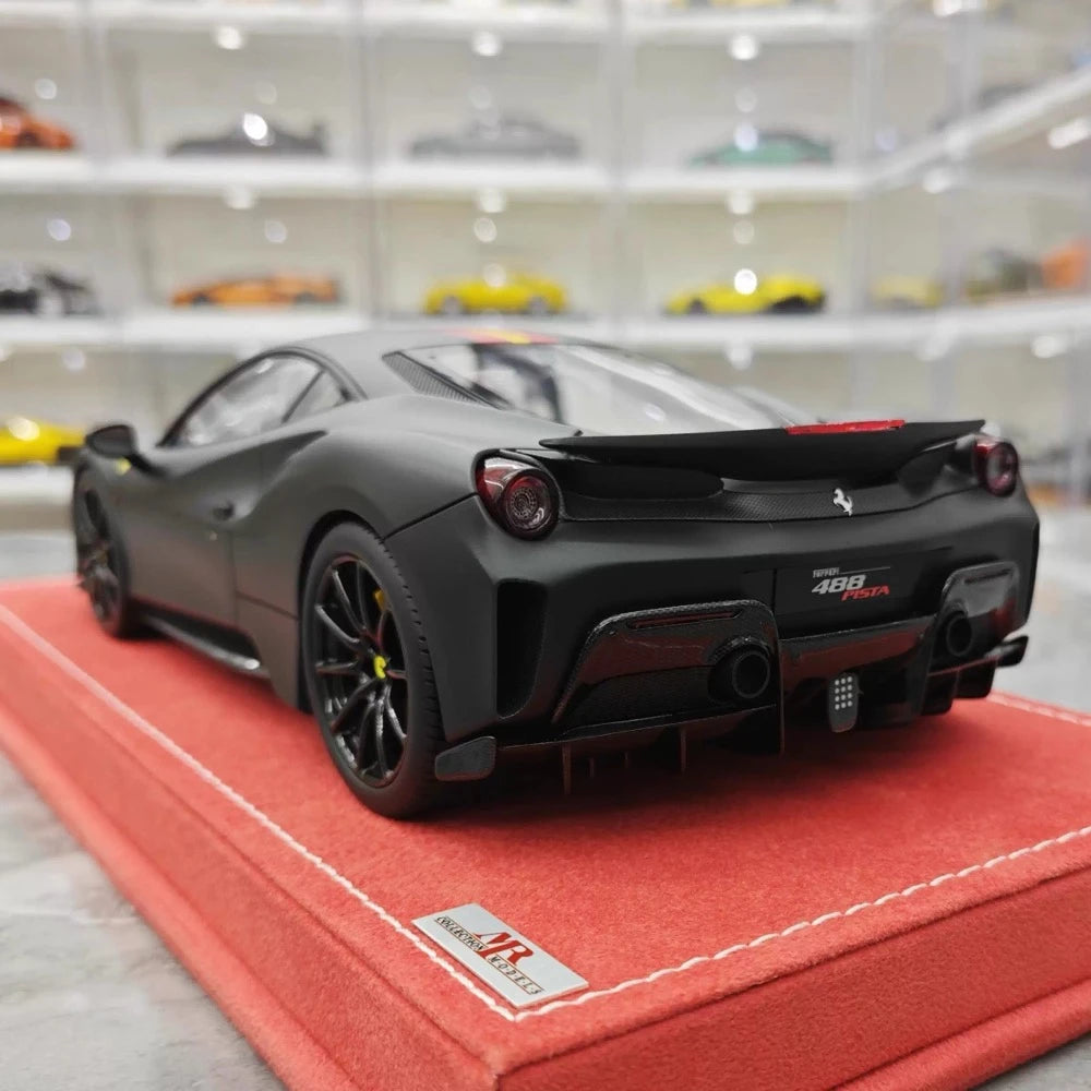[MR Collection] 1:18 Ferrari 2019 488 Pista Black Model Car Resin