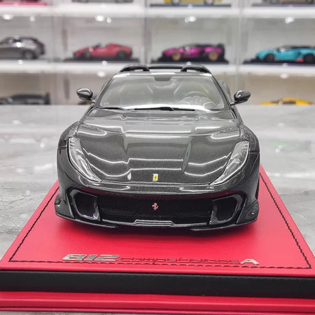 [MR Collection] 1:18 Ferrari 2022 812 Competizione Aperta zwart modelauto Hars