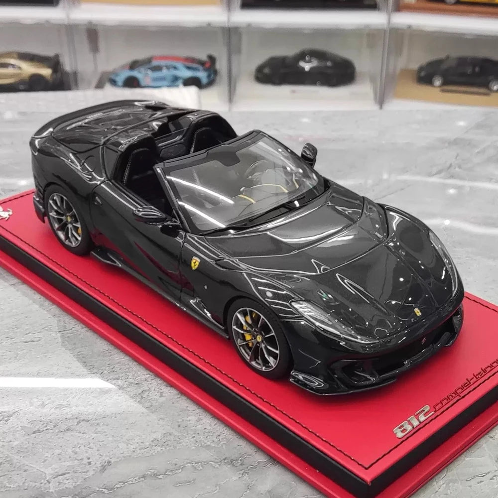 [MR Collection] 1:18 Ferrari 2022 812 Competizione Aperta nero modellino di auto resina