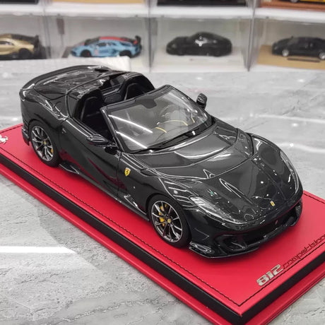 [MR Collection] 1:18 Ferrari 2022 812 Competizione Aperta zwart modelauto Hars