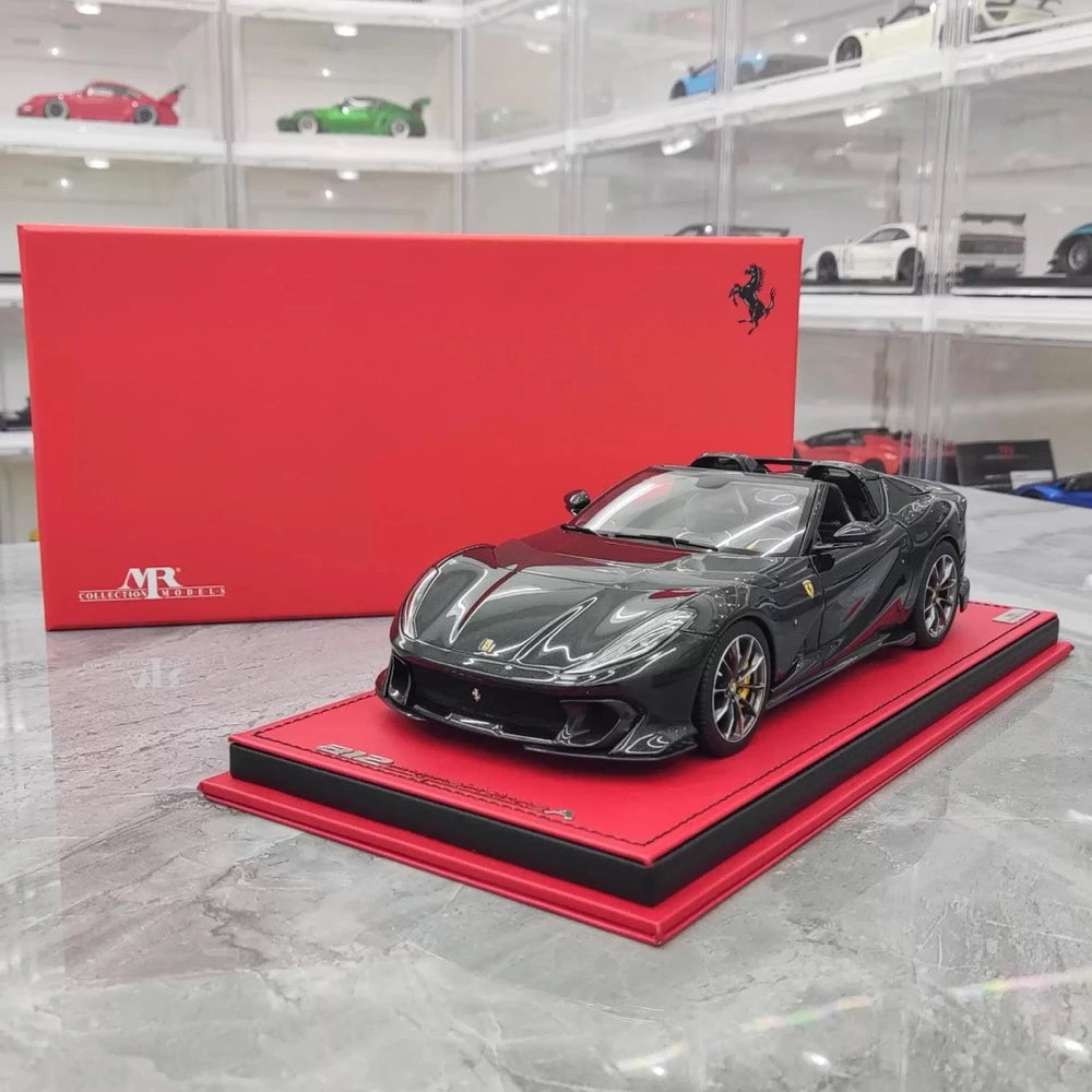 [MR Collection] 1:18 Ferrari 2022 812 Competizione Aperta Black Model Car Resin