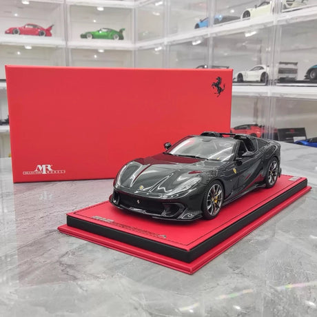 [MR Collection] 1:18 Ferrari 2022 812 Competizione Aperta zwart modelauto Hars
