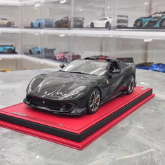 [MR Collection] 1:18 Ferrari 2022 812 Competizione Aperta nero modellino di auto resina