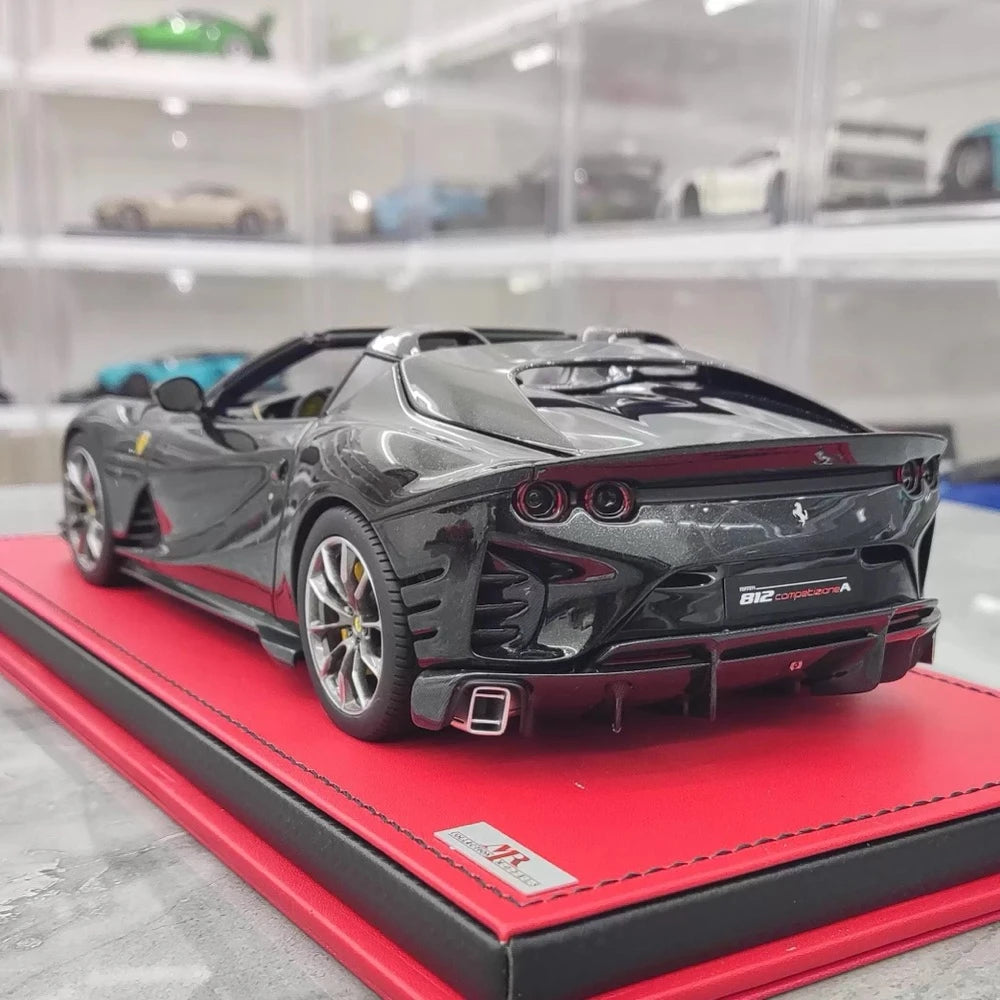 [MR Collection] 1:18 Ferrari 2022 812 Competizione Aperta nero modellino di auto resina