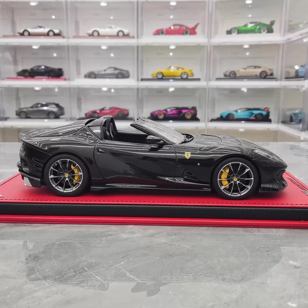 [MR Collection] 1:18 Ferrari 2022 812 Competizione Aperta nero modellino di auto resina