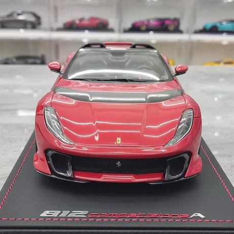 [MR Collection] 1:18 Ferrari 2022 812 Competizione Aperta rood modelauto Hars