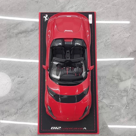[MR Collection] 1:18 Ferrari 2022 812 Competizione Aperta rood modelauto Hars