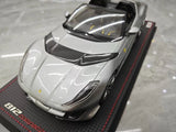 [MR Collection] 1:18 Ferrari 2022 812 Competizione Aperta Silver Model Car Resin