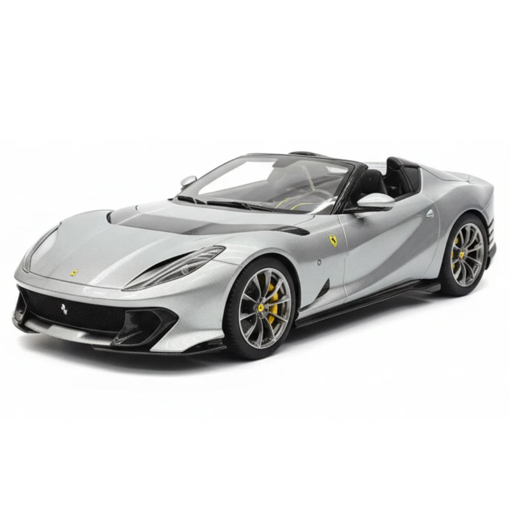 [MR Collection] 1:18 Ferrari 2022 812 Competizione Aperta Silver Model Car Resin