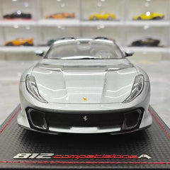 [MR Collection] 1:18 Ferrari 2022 812 Competizione Aperta Silver Model Car Resin