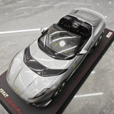 [MR Collection] 1:18 Ferrari 2022 812 Competizione Aperta Silver Model Car Resin