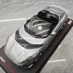 [MR Collection] 1:18 Ferrari 2022 812 Competizione Aperta Silver Model Car Resin