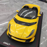 [MR Collection] 1:18 Ferrari 2022 812 Competizione Aperta Yellow Model Car Resin