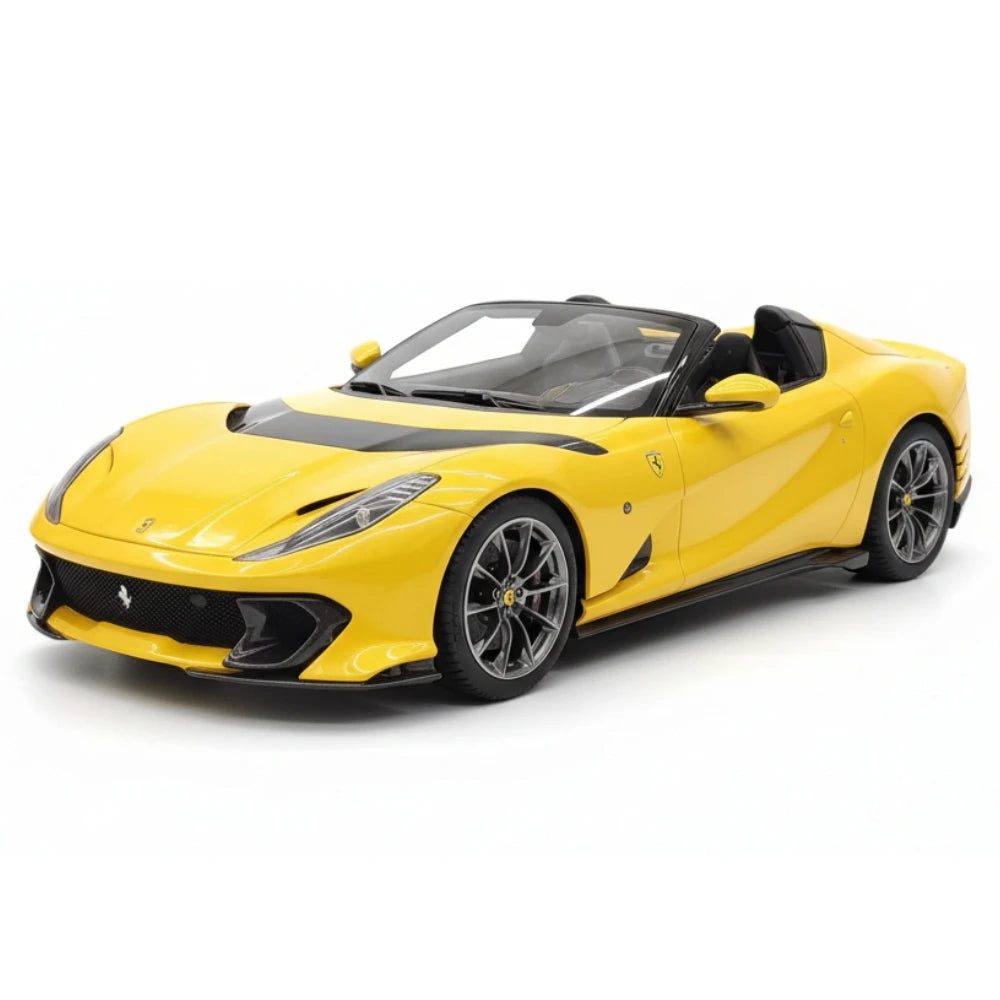 [MR Collection] 1:18 Ferrari 2022 812 Competizione Aperta Yellow Model Car Resin