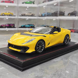 [MR Collection] 1:18 Ferrari 2022 812 Competizione Aperta Yellow Model Car Resin
